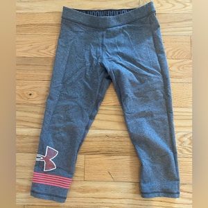Under Armour Pants Grey with Peach/Coral Detail
